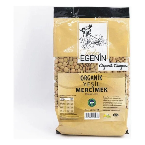Tardaş Egenin Organik Yeşil Mercimek 500 Gr - Görsel 2