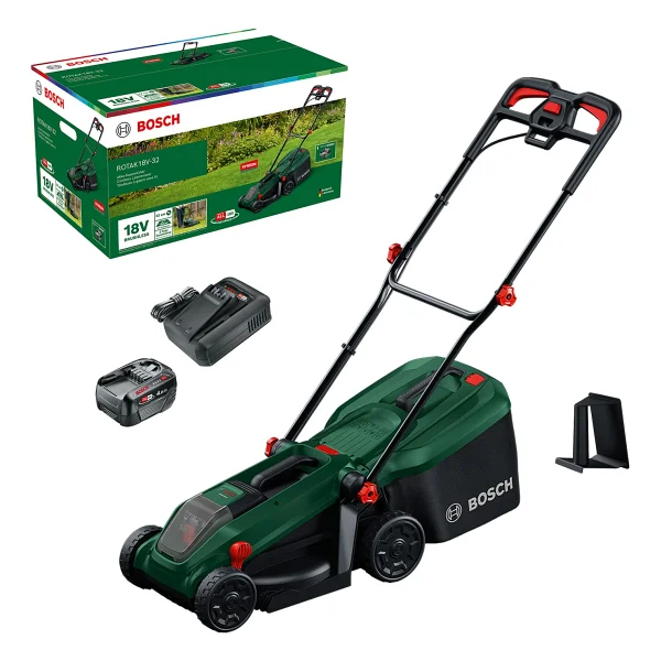 Bosch Rotak 18v-32 Tek Akülü 4 Ah Çim Biçme Makinesi - Görsel 3