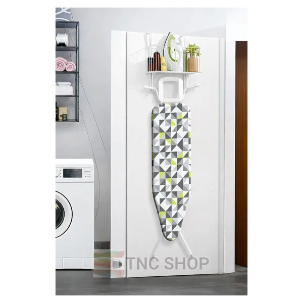 Tncpatishop Kapı Arkası Ütü Ve Ütü Masası Askısı Ütü Düzenleyici Raf Ayarlanabilir Organizer Ütü Askılığı Beyaz - Görsel 3