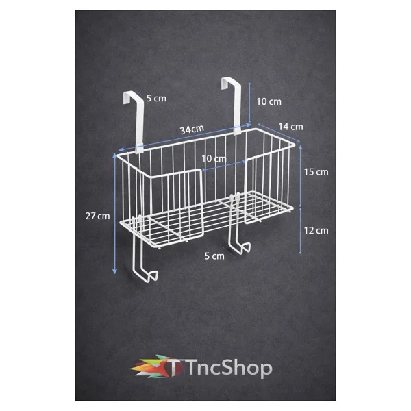 Tncpatishop Kapı Arkası Ütü Ve Ütü Masası Askısı Ütü Düzenleyici Raf Ayarlanabilir Organizer Ütü Askılığı Beyaz - Görsel 4