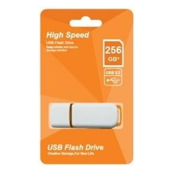 Elba 256gb Plastik Beyaz-Turuncu 3.2 USB Flash Bellek - Görsel 3