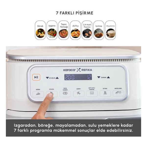 Karaca Air Pro Cook X Refika Airfryer 9 Lt Yağsız Fritöz - Görsel 8