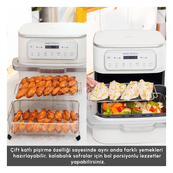 Karaca Air Pro Cook X Refika Airfryer 9 Lt Yağsız Fritöz - Görsel 9