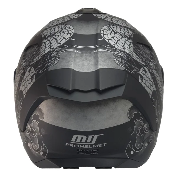 Mts X-340 Full Face Kask Goldy Grey - Gri - Görsel 3