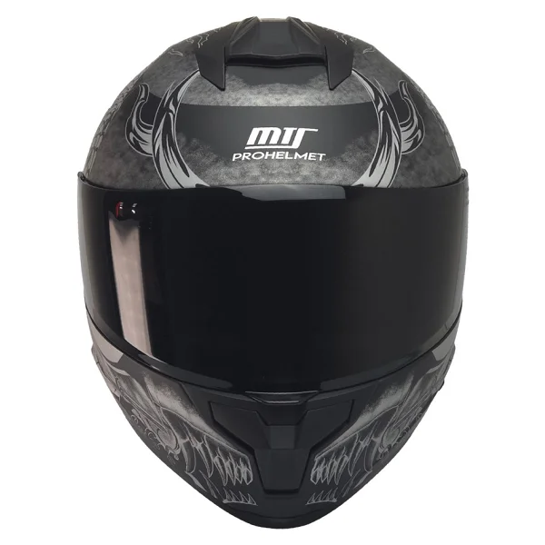 Mts X-340 Full Face Kask Goldy Grey - Gri - Görsel 6