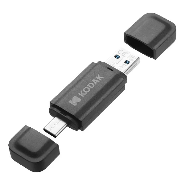 Kodak 256gb 3.2 Gen1 Type-C Otg USB Bellek (K143d) - Siyah - Görsel 3