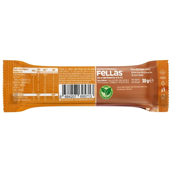 Fellas Yer Fıstıklı Kuruyemiş Bar 30 Gr X 12 Adet - Görsel 6