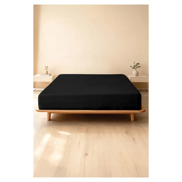 Soley Jersey %100 Pamuk Çift Kişilik 160 X 200 Lastikli Çarşaf - Görsel 2
