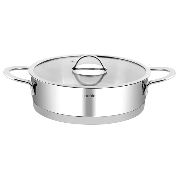 Nehir Silver Trend 26 Cm Çelik Karnıyarık Tenceresi - Görsel 3