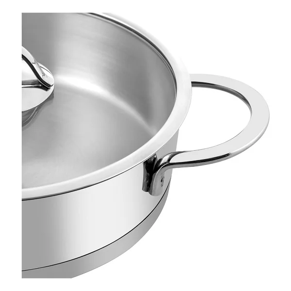 Nehir Silver Trend 26 Cm Çelik Karnıyarık Tenceresi - Görsel 4