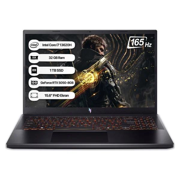 Acer Nitro V 15 Anv15-52-73hr Nh.Qz7ey.005 İ7-13620h 32 GB 1 TB SSD Rtx5050 15.6" Full HD Gaming Laptop - Görsel 6