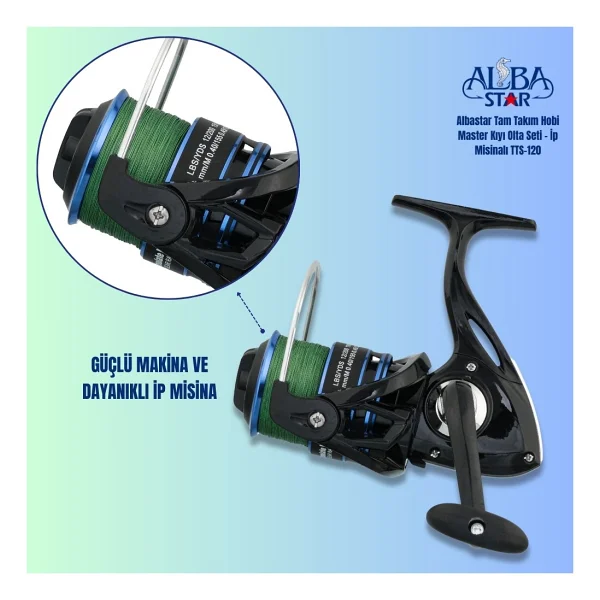 Albastar Tam Takım Hobi Master Kıyı Olta Seti - Ip Misinalı - 360 Cm - Tts120 - 360cm - Görsel 2