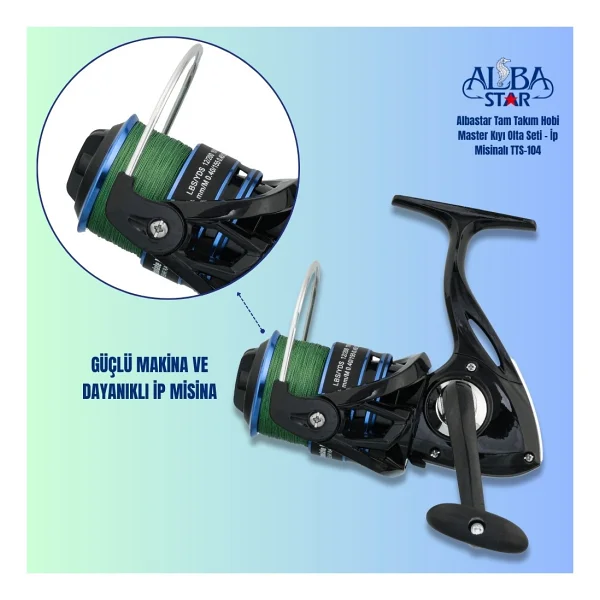 Albastar Tam Takım Hobi Master Kıyı Olta Seti - Ip Misinalı - 300 Cm - Tts104 - 300cm - Görsel 2