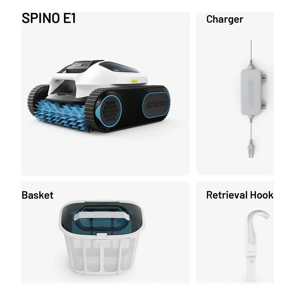Spino E1 Kablosuz Havuz Temizleme Robotu - Görsel 3