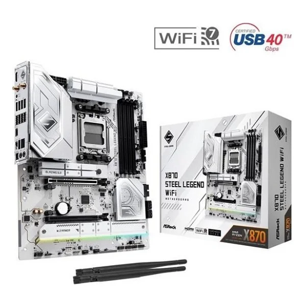 Asrock X870 Steel Legend Wi-Fi AMD Am5 DDR5 Atx Anakart - Görsel 7
