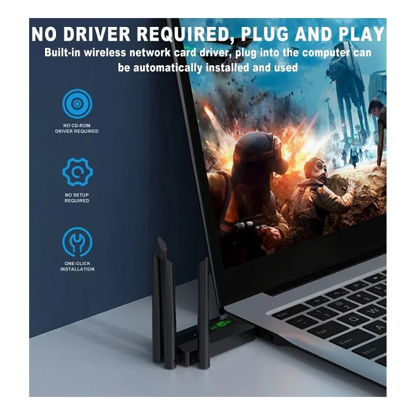 Maxgo 3148 1200 Mbps Kablosuz Ağ Adaptörü - Görsel 4