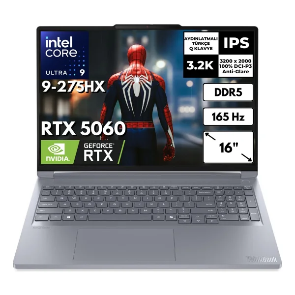 Lenovo Thinkbook 16p G6 Iax 21r0001jtx Ultra 9 275hx 16 GB 256 GB SSD Rtx5060 16" Notebook - Görsel 6