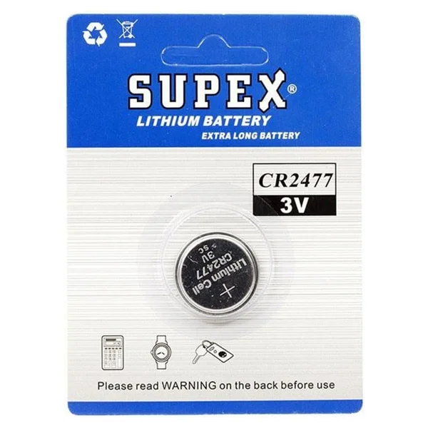 Supex Cr2477 3v Lityum Pil Tekli - Görsel 3