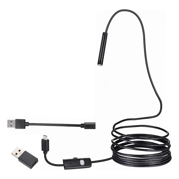 Powermaster 3in1 Micro USB+Type C+PC 8 Mm Işıklı 5 Metre Endeskop Yılan Kamera - Görsel 4