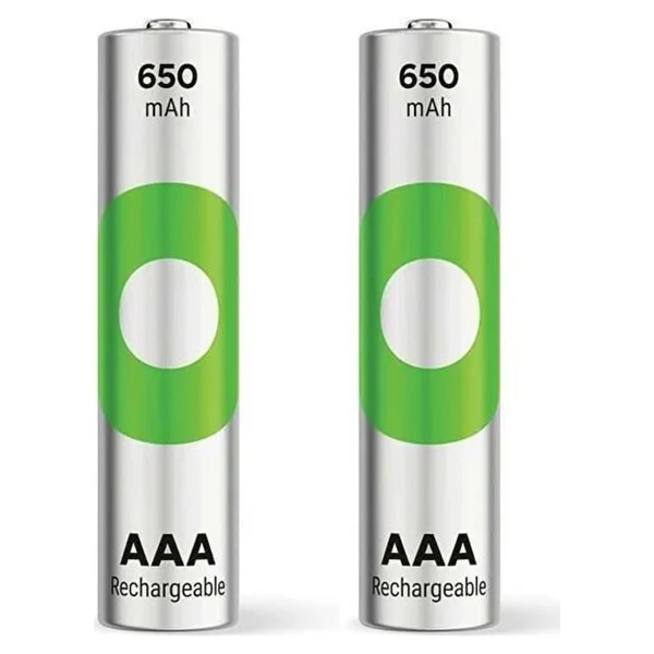 Gp Recyko 650 mAh 2'li Şarjlı Aaa İnce Kalem Pil - Görsel 9