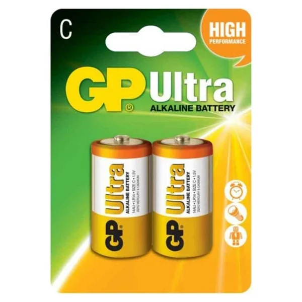 Gp Lr14 Ultra Alkalin 2'li C Orta Pil - Görsel 3