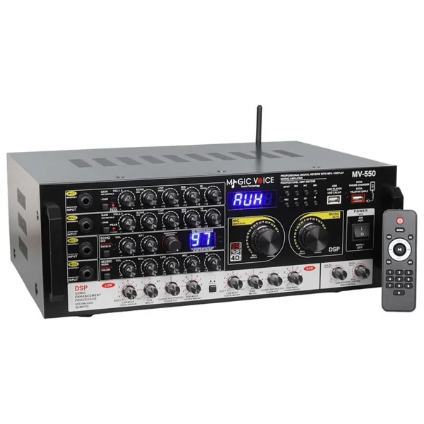 Magicvoice Mv-550 2x100 W Küp Mikser Amfi - Görsel 5