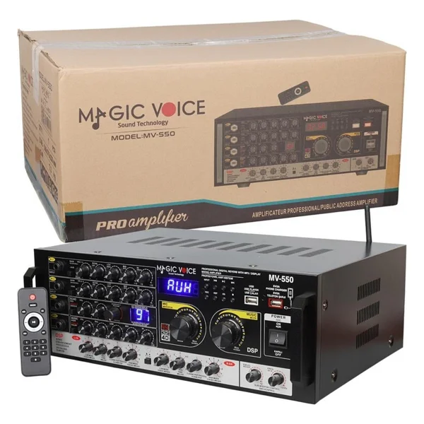 Magicvoice Mv-550 2x100 W Küp Mikser Amfi - Görsel 7