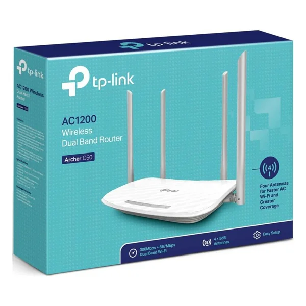 Tp-Link Archer C50 4 Port 1200 Mbps Router - Görsel 7