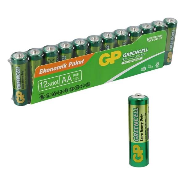 Gp Greencell 15g R6 12'li Çinko Aa Kalem Pil - Görsel 4
