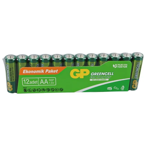 Gp Greencell 15g R6 12'li Çinko Aa Kalem Pil - Görsel 5