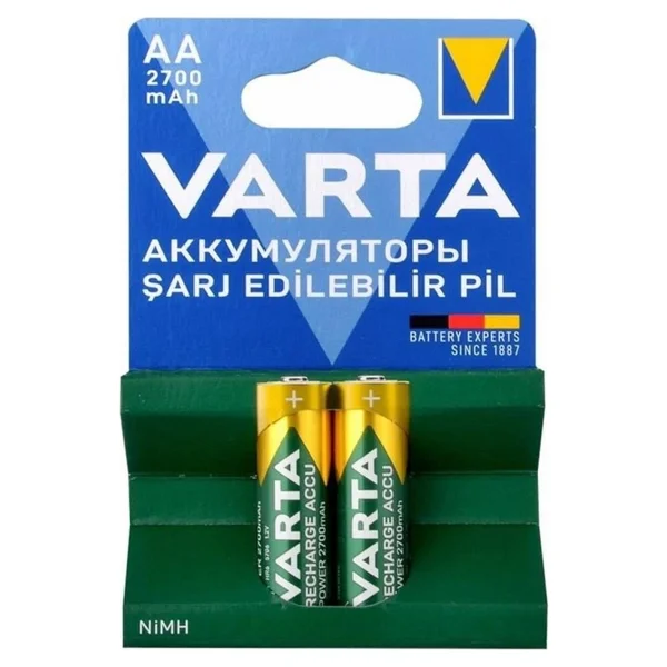 Varta 5706 2700 mAh 2'li Şarjlı Aa Kalem Pil - Görsel 4
