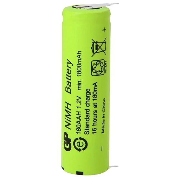 Gp 180aah 1800 mAh Düz Kafa Ni-Mh Şarjlı Aa Kalem Pil - Görsel 3