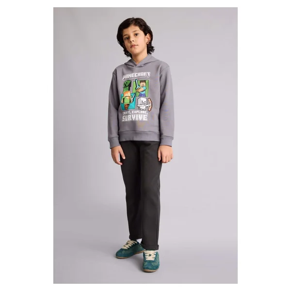 Defacto Duble Paça Pantolon Erkek Çocuk G6410a826sp - 5 - 6 Yaş - Antrasit-Ar226 - Görsel 2