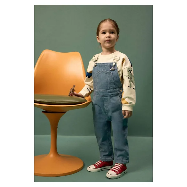 Defacto Dinozor Desenli Sweatshirt Erkek Bebek - Görsel 5