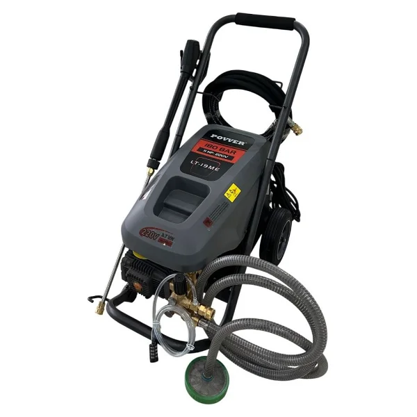 Povver Profesyonel (Bakır Sargılı) İndüksiyon Motorlu Yüksek Basınçlı Yıkama Makinası (3700 W - 180 Bar) - Görsel 5