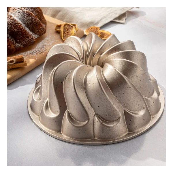 Emsan Golden Flora 25 Cm Döküm Kek Kalıbı - Görsel 3