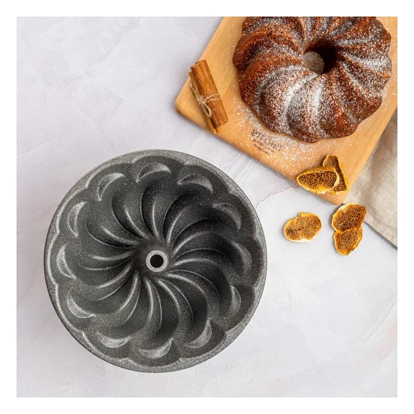 Emsan Golden Flora 25 Cm Döküm Kek Kalıbı - Görsel 4