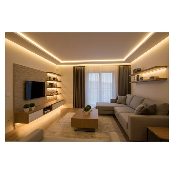 Ookay LED 2835 5 Metre 3500K Günışığı 12V Iç Mekan Çipli Şerit LED 240 Ledli - Görsel 7