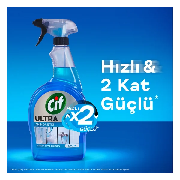 Cif Ultra Anında Etki Kireç Ve Pas Sökücü 1 Lt - Görsel 4