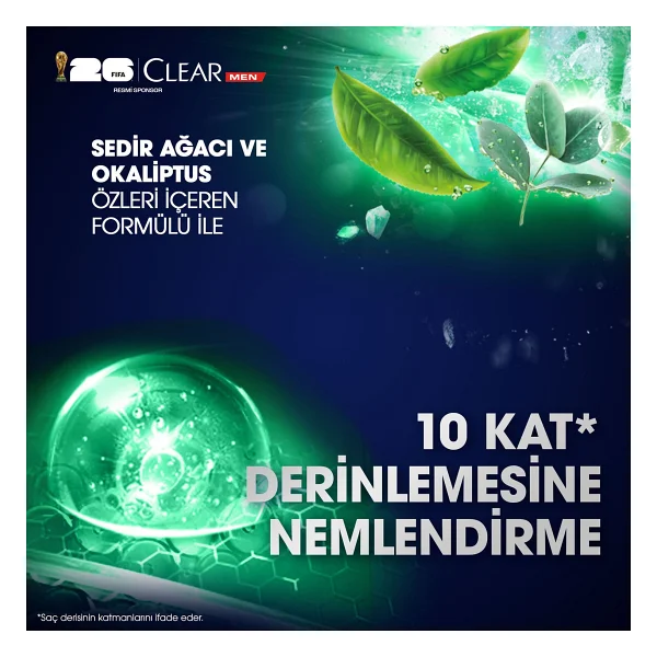 Clear Men Ultra Hydro Boost Vini Jr. 350 Ml Kepek Şampuanı - Görsel 7