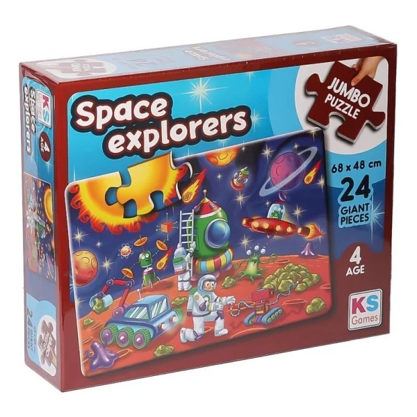 Ks Games Space Explorers 24 Parça Jumbo Puzzle 31011 - Görsel 2