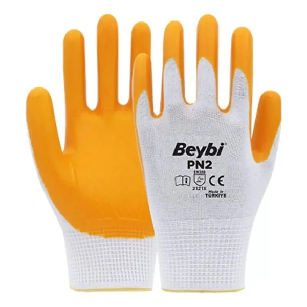 Beybi Pn2 Polyester Örme Nitril 10 Numara İş Eldiveni - Görsel 3