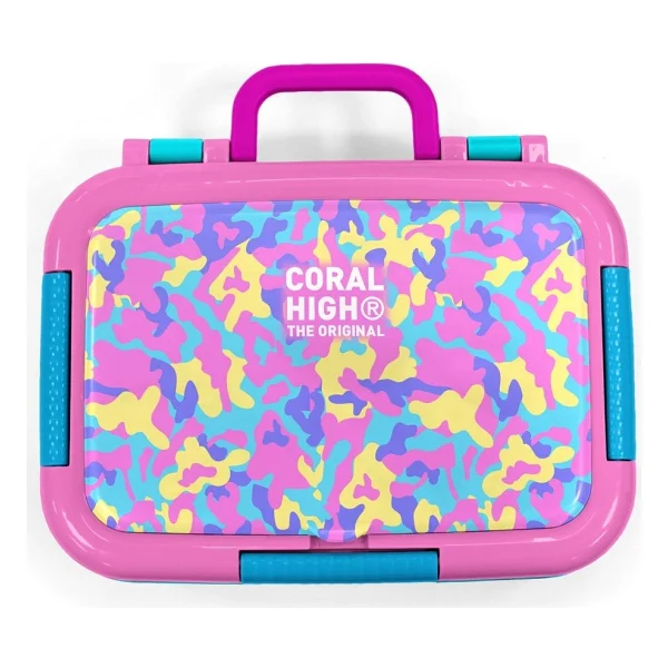 Coral High 39101 Lavanta Kamuflaj Desenli Çelik Beslenme Kutusu - Görsel 5