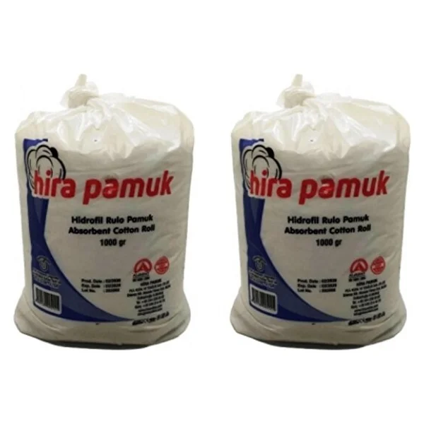 Hira Hidrofil Rulo Pamuk 1000 Gr Yüksek Emilim Özelliği İle Hijyenik Temizlik İçin Uygun - Görsel 2
