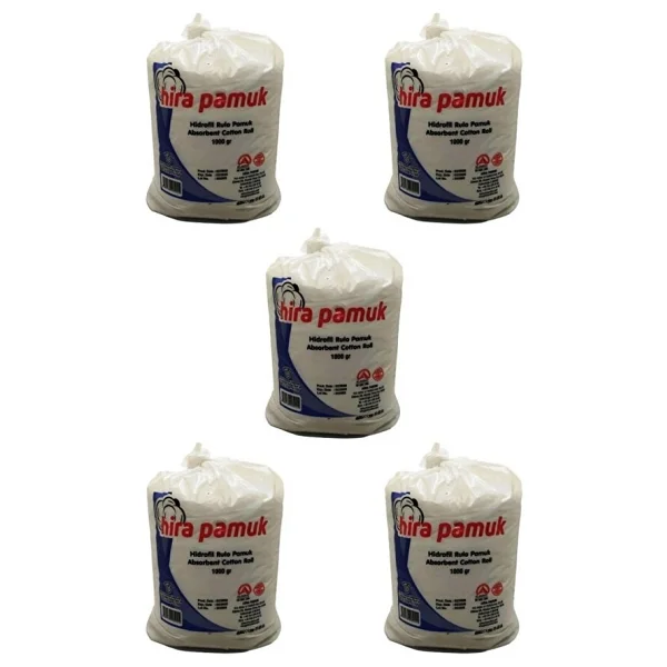 Hira Hidrofil Rulo Pamuk 1000 Gr Yüksek Emilim Özelliği İle Hijyenik Temizlik İçin Uygun - Görsel 3