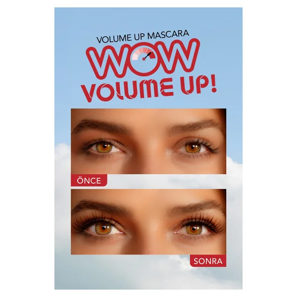 Flormar Volume Up Hacim Ve Lifting Etkili Siyah Maskara - Görsel 3