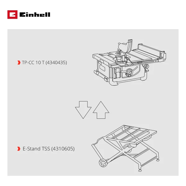 Einhell Accessory E-Stand Tss, Gönye Kesme Sehpası - 4310605 - Görsel 2