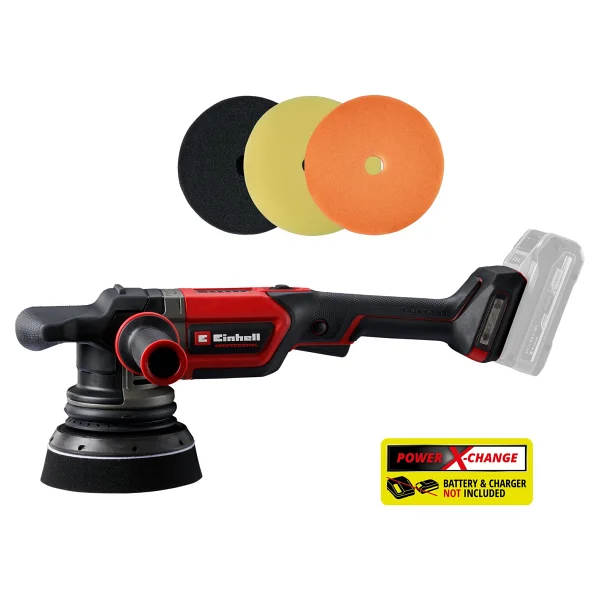 Einhell Professional Kablosuz Eksantrik Polisaj Cp-Ep 18/125 Li Bl-Solo Power X-Change (18 V, 125 Mm Polisaj, Kömürsüz, 500-3.800 Dev/Dak, 3 X Polisaj Pedi Dahil, Aküsüz) - Görsel 9