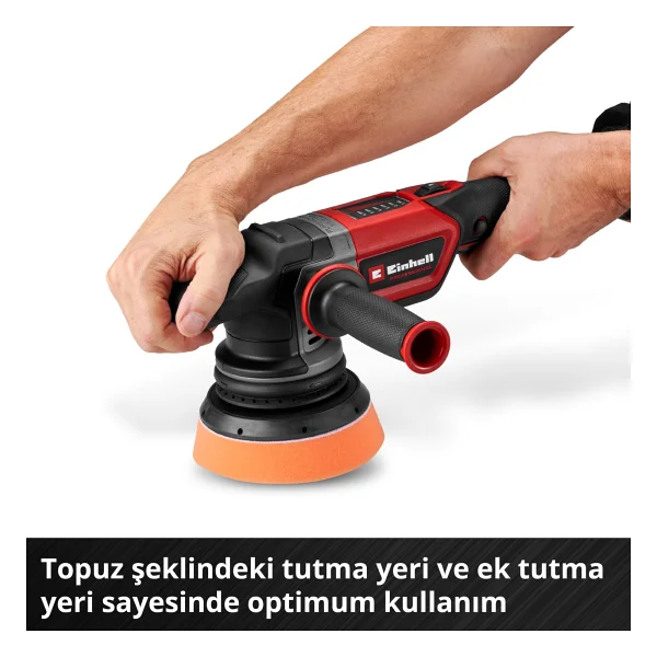 Einhell Professional Kablosuz Eksantrik Polisaj Cp-Ep 18/125 Li Bl-Solo Power X-Change (18 V, 125 Mm Polisaj, Kömürsüz, 500-3.800 Dev/Dak, 3 X Polisaj Pedi Dahil, Aküsüz) - Görsel 6