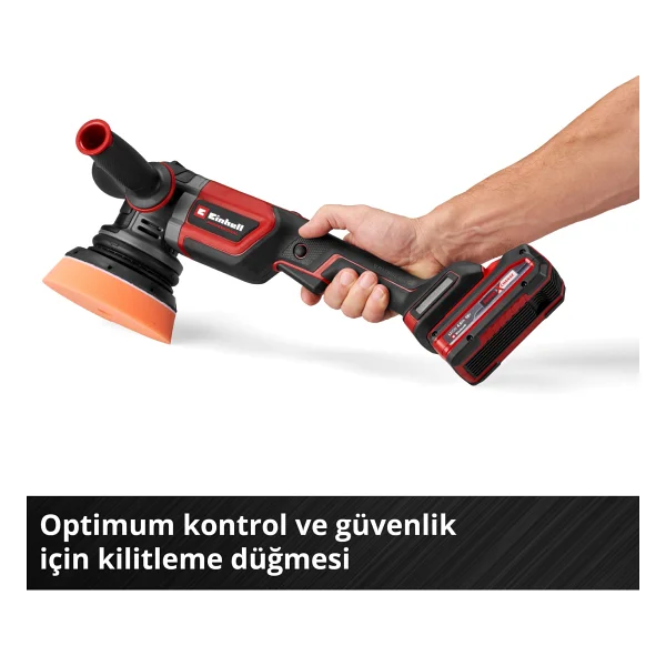 Einhell Professional Kablosuz Eksantrik Polisaj Cp-Ep 18/125 Li Bl-Solo Power X-Change (18 V, 125 Mm Polisaj, Kömürsüz, 500-3.800 Dev/Dak, 3 X Polisaj Pedi Dahil, Aküsüz) - Görsel 7